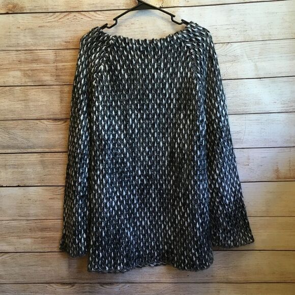 GOTTARDI MARLED BLACK AND WHITE SWEATER IN‎ WOOL AND MOHAIR BLEND - Picture 5 of 6